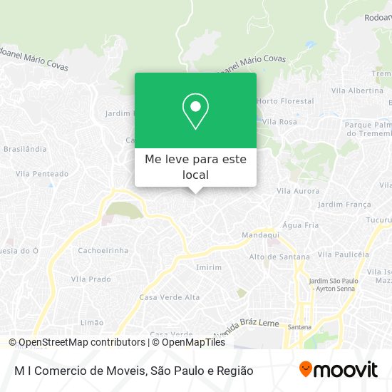 M I Comercio de Moveis mapa