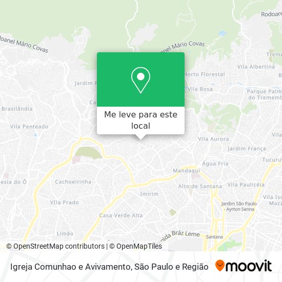 Igreja Comunhao e Avivamento mapa