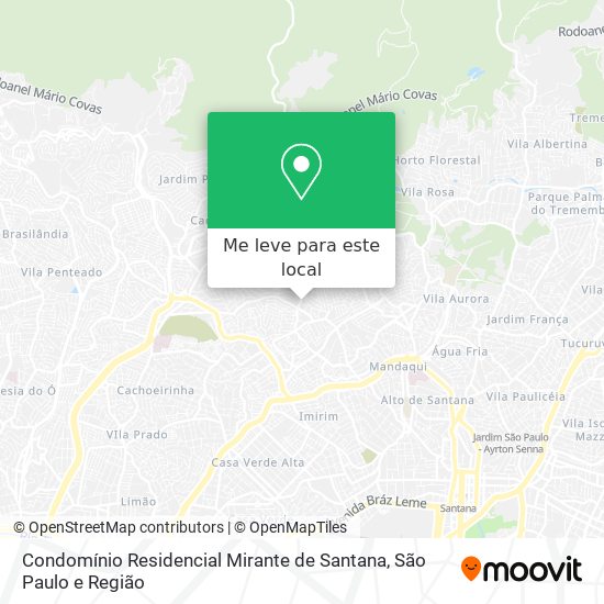 Condomínio Residencial Mirante de Santana mapa