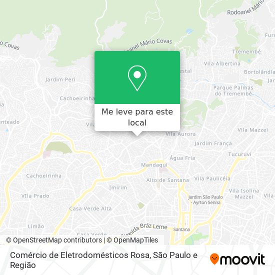 Comércio de Eletrodomésticos Rosa mapa