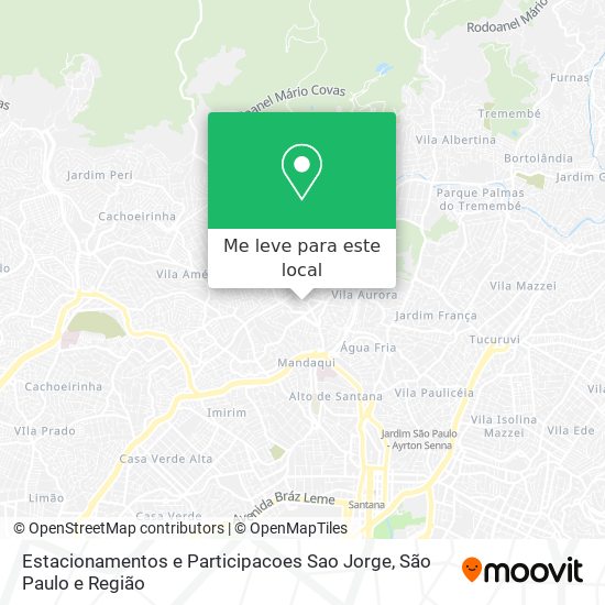 Estacionamentos e Participacoes Sao Jorge mapa