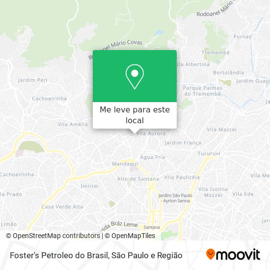 Foster's Petroleo do Brasil mapa