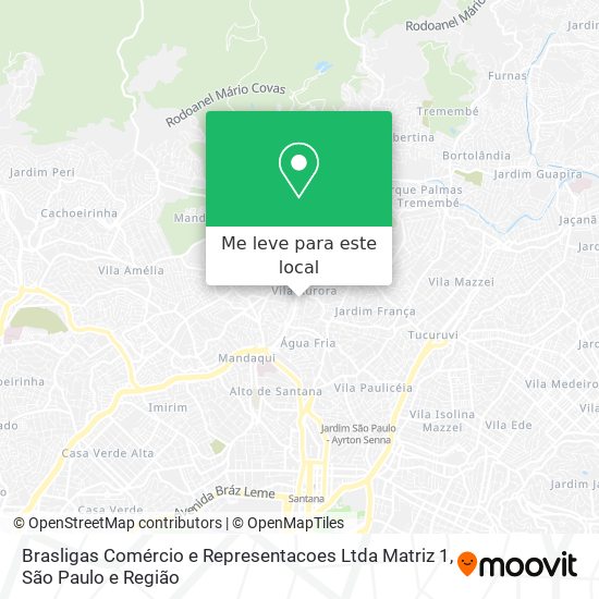 Brasligas Comércio e Representacoes Ltda Matriz 1 mapa