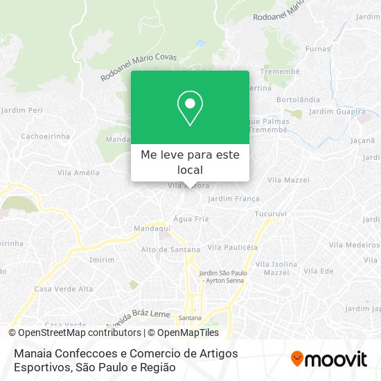 Manaia Confeccoes e Comercio de Artigos Esportivos mapa