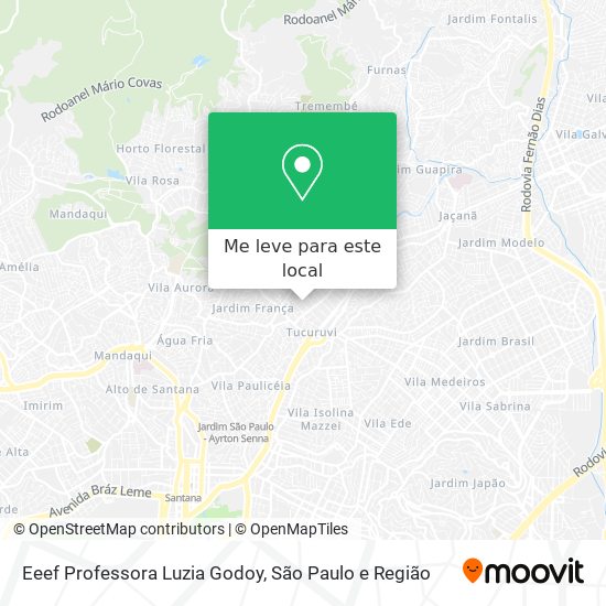 Eeef Professora Luzia Godoy mapa