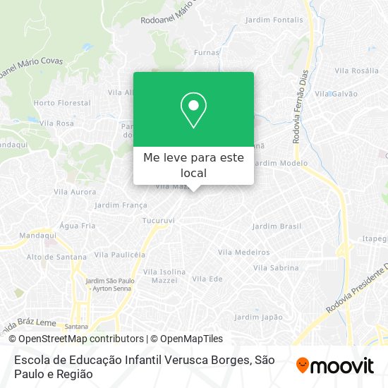 Escola de Educação Infantil Verusca Borges mapa