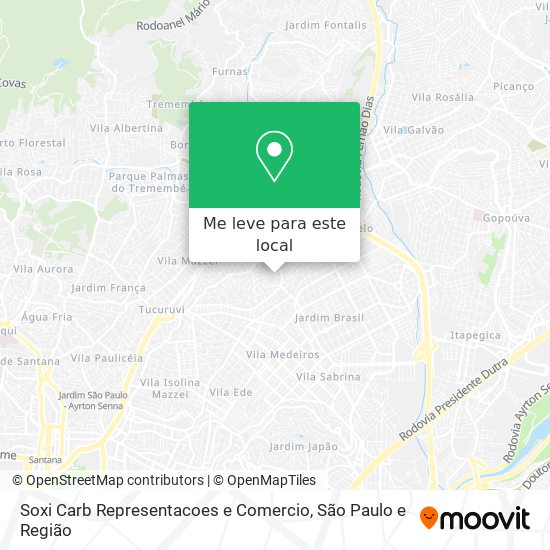 Soxi Carb Representacoes e Comercio mapa