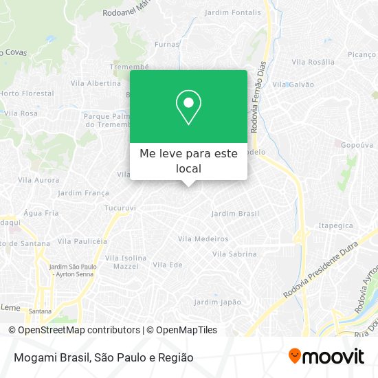Mogami Brasil mapa