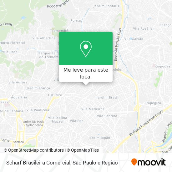 Scharf Brasileira Comercial mapa