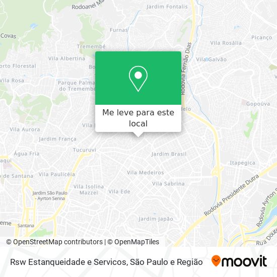 Rsw Estanqueidade e Servicos mapa