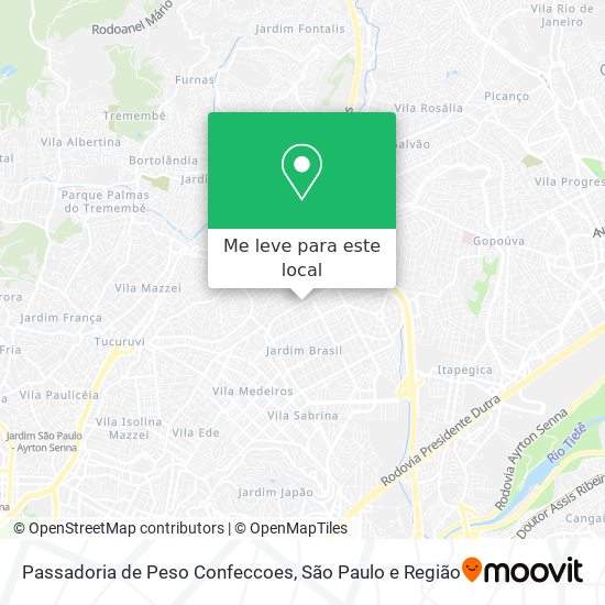 Passadoria de Peso Confeccoes mapa