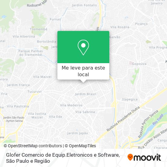 Glofer Comercio de Equip.Eletronicos e Software mapa