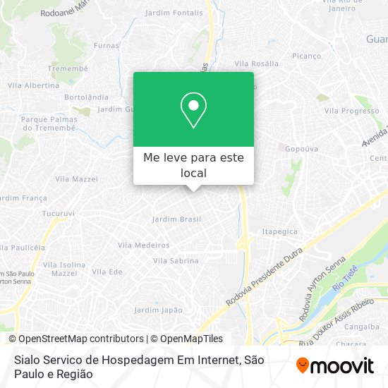 Sialo Servico de Hospedagem Em Internet mapa