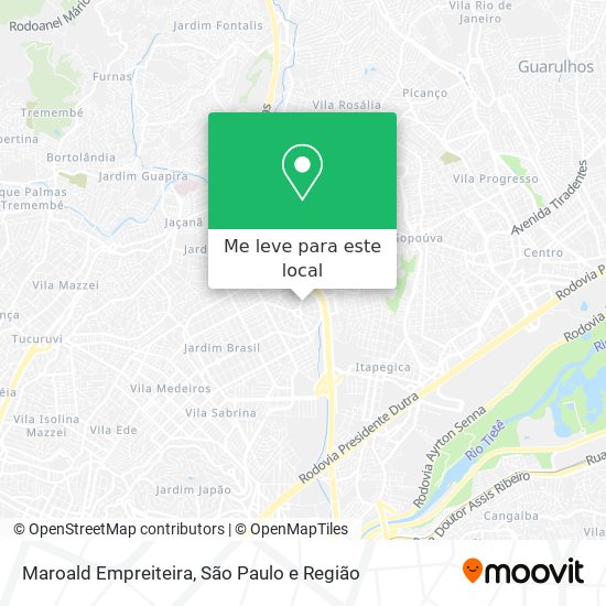 Maroald Empreiteira mapa