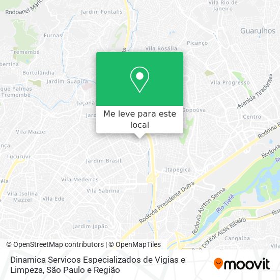 Dinamica Servicos Especializados de Vigias e Limpeza mapa