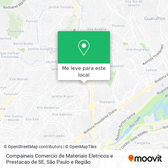 Compaineis Comercio de Materiais Eletricos e Prestacao de SE mapa