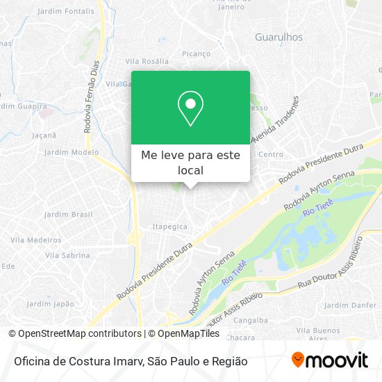 Oficina de Costura Imarv mapa