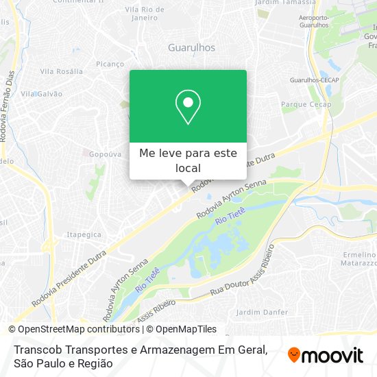 Transcob Transportes e Armazenagem Em Geral mapa