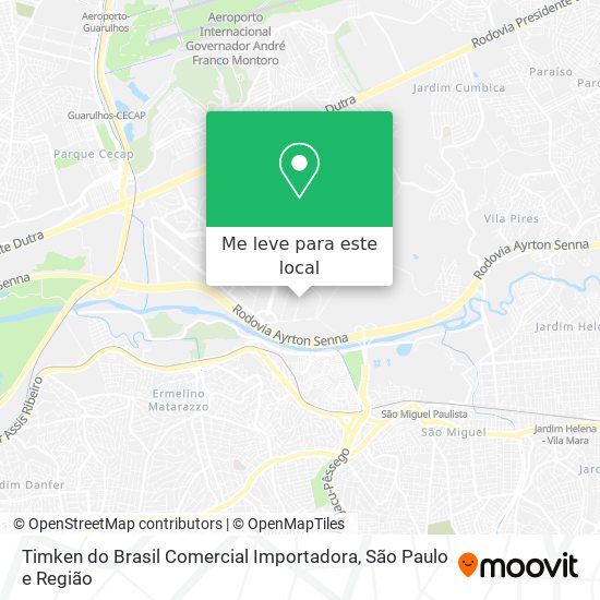 Timken do Brasil Comercial Importadora mapa