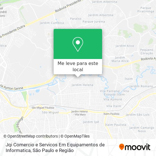 Jqi Comercio e Servicos Em Equipamentos de Informatica mapa