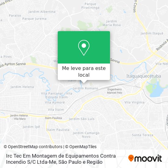 Irc Tec Em Montagem de Equipamentos Contra Incendio S / C Ltda-Me mapa