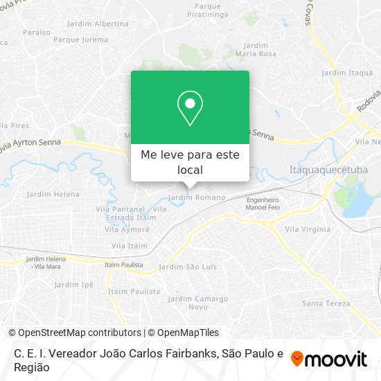 C. E. I. Vereador João Carlos Fairbanks mapa