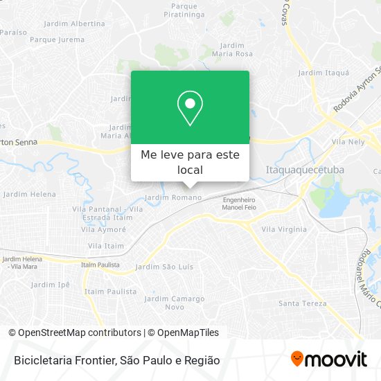 Bicicletaria Frontier mapa