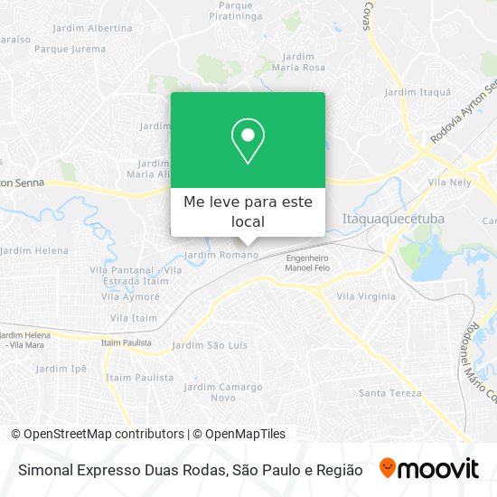Simonal Expresso Duas Rodas mapa