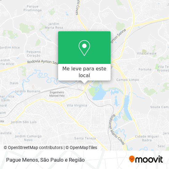 Pague Menos mapa