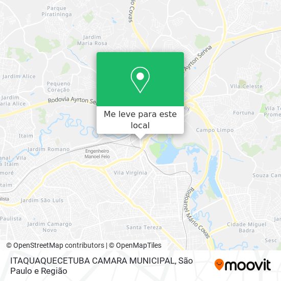 ITAQUAQUECETUBA CAMARA MUNICIPAL mapa