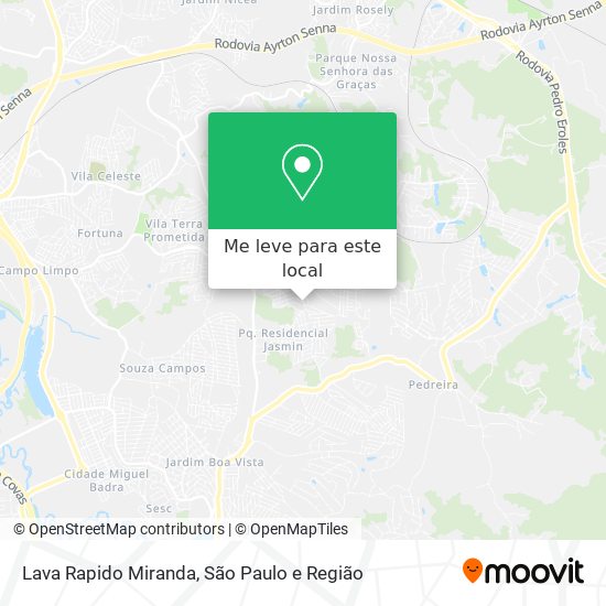 Lava Rapido Miranda mapa