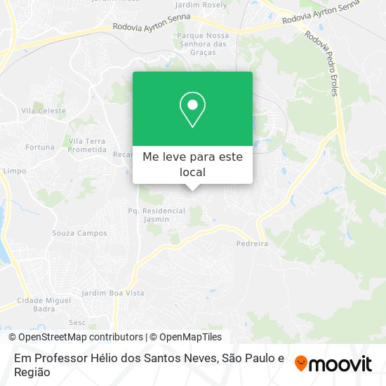 Em Professor Hélio dos Santos Neves mapa