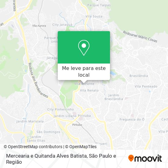 Mercearia e Quitanda Alves Batista mapa