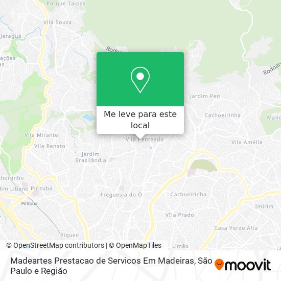 Madeartes Prestacao de Servicos Em Madeiras mapa