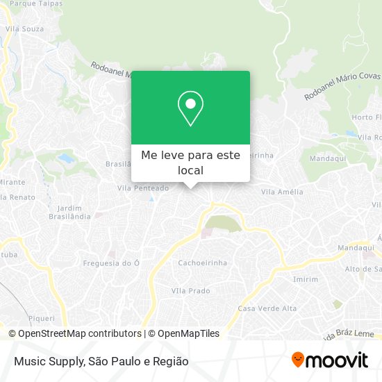 Music Supply mapa