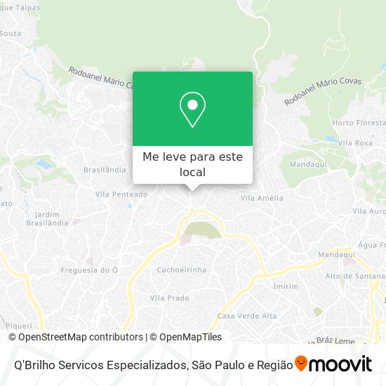 Q'Brilho Servicos Especializados mapa