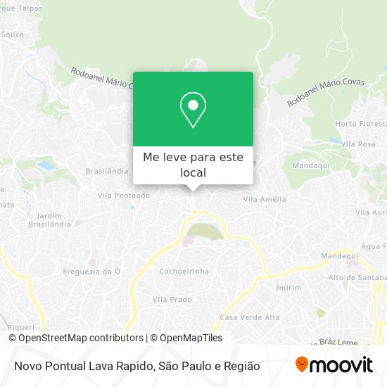 Novo Pontual Lava Rapido mapa