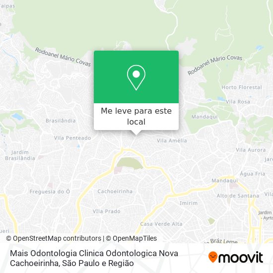 Mais Odontologia Clinica Odontologica Nova Cachoeirinha mapa