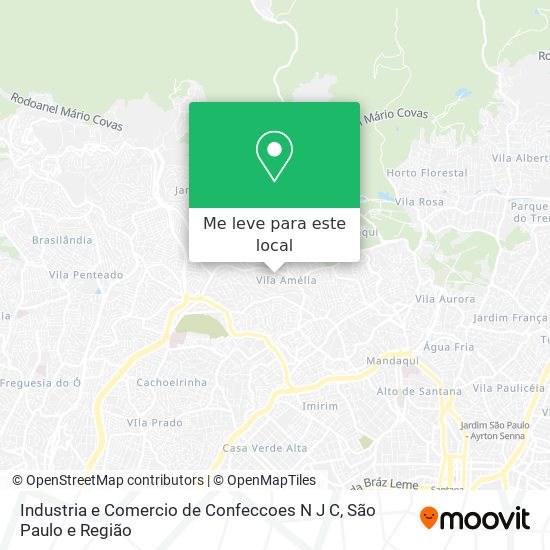 Industria e Comercio de Confeccoes N J C mapa