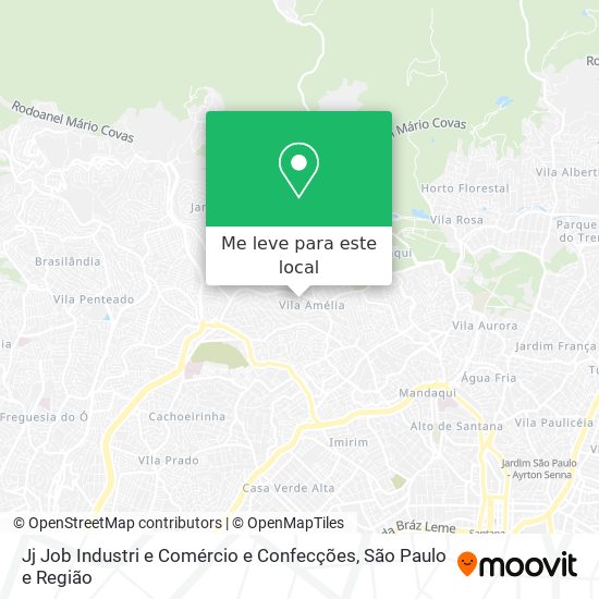 Jj Job Industri e Comércio e Confecções mapa