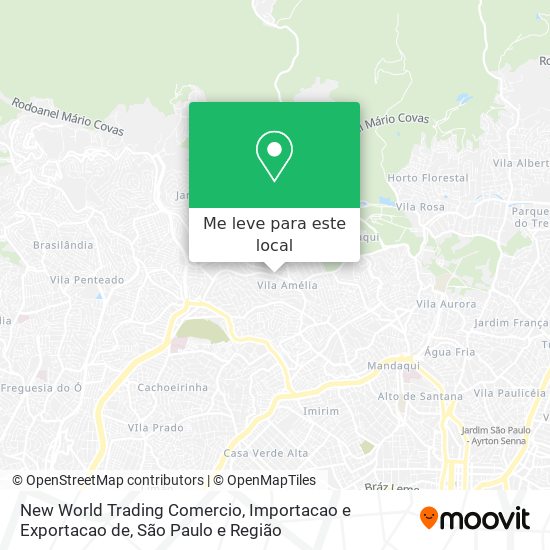 New World Trading Comercio, Importacao e Exportacao de mapa