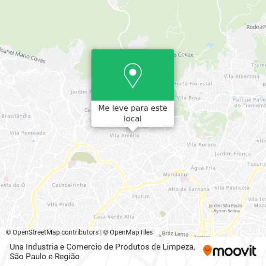 Una Industria e Comercio de Produtos de Limpeza mapa