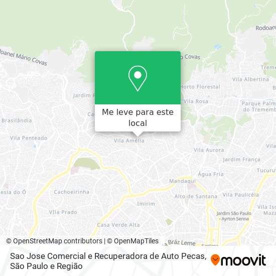 Sao Jose Comercial e Recuperadora de Auto Pecas mapa