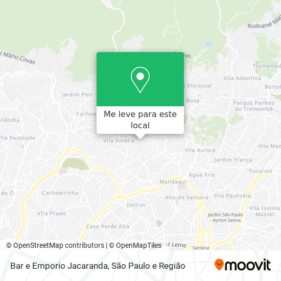 Bar e Emporio Jacaranda mapa