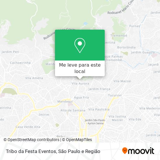 Tribo da Festa Eventos mapa