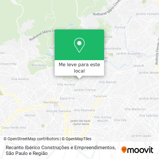 Recanto Ibérico Construções e Empreendimentos mapa