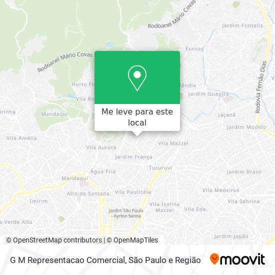 G M Representacao Comercial mapa
