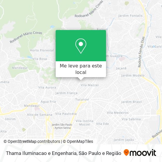 Thama Iluminacao e Engenharia mapa