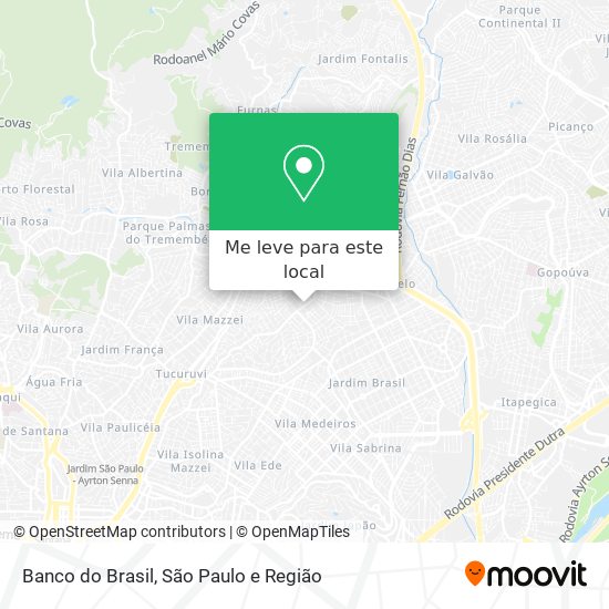 Banco do Brasil mapa