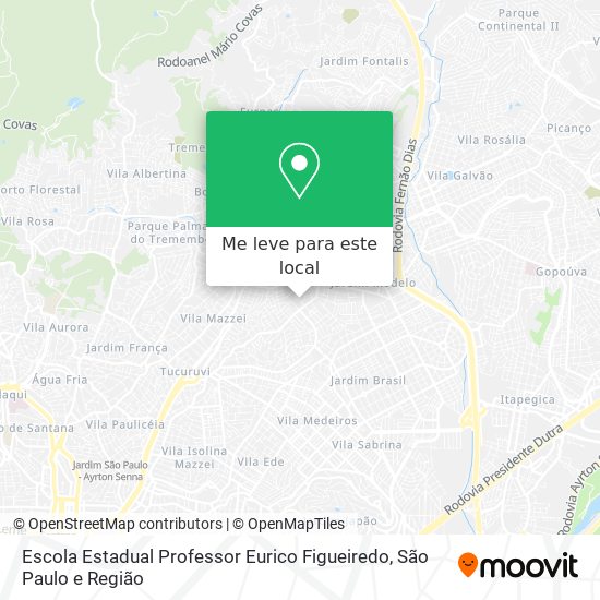 Escola Estadual Professor Eurico Figueiredo mapa